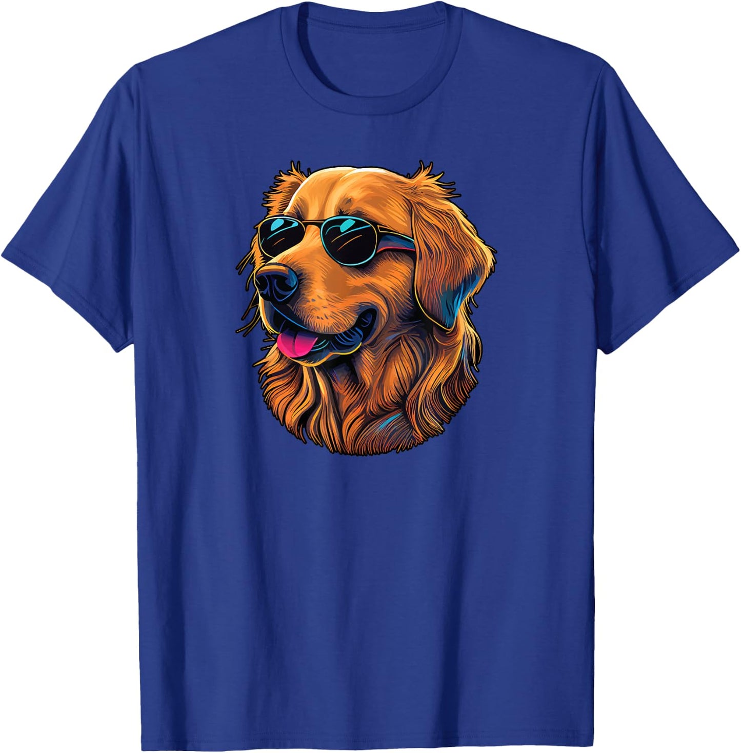 Dad Mom Cool Dog Sunglasses - Golden Retriever Women T-Shirt - T-Shirt | Royal