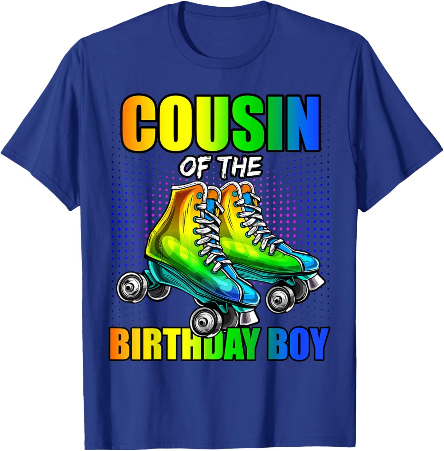 Cousin Birthday Boy Roller Skating Birthday Matching Family T-Shirt - T-Shirt | Royal