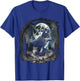 Wolves howling at moon wolf wild animal T-Shirt - T-Shirt | Royal