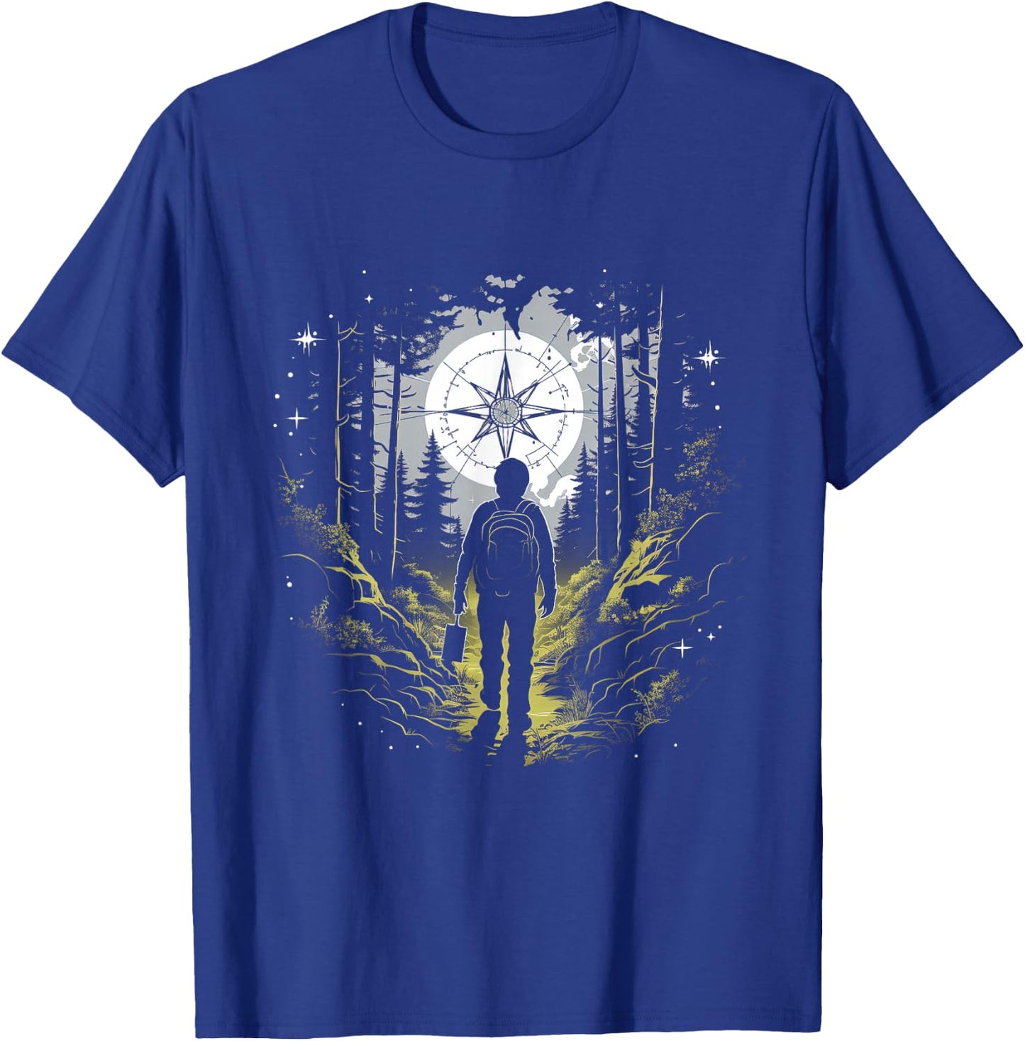 Geocaching Nature Compass Adventure T-Shirt - T-Shirt | Royal