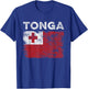 Tonga Flag Distressed - Men Women Kids - Tongan Flag T-Shirt - T-Shirt | Royal