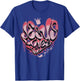 Jesus Loves You Christian Shirt - John 316 Bible Verse Heart T-Shirt - T-Shirt | Royal