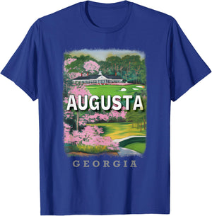 Augusta Georgia GA Golfing Paradise SD843 T-Shirt - T-Shirt | Royal
