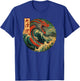 Japanese Dragon The Great Wave off Kanagawa Kanji Japan art T-Shirt - T-Shirt | Royal
