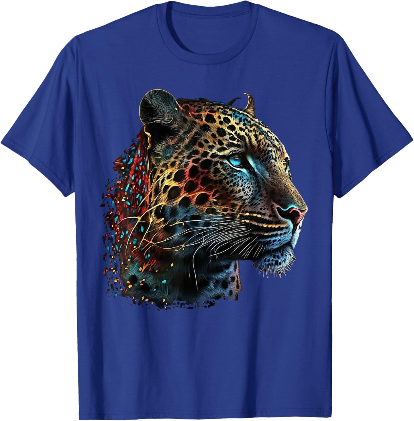 Leopard art animals print motif leopard T-Shirt - T-Shirt | Royal