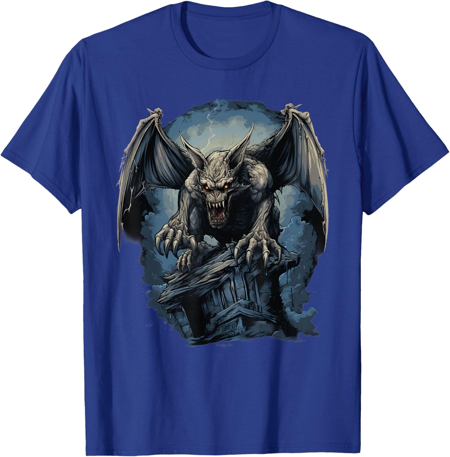 Retro Style Gargoyle T-Shirt - T-Shirt | Royal
