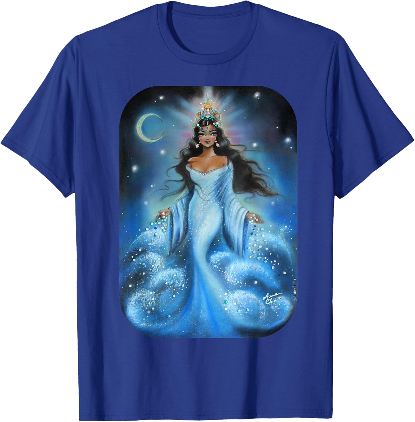 IEMANJA Goddess of Sea Yemaya, Orisha, Umbanda, Ocean Queen T-Shirt - T-Shirt | Royal