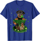 St Patrick's Day Leprechaun Rottweiler Dog Shamrock Irish T-Shirt - T-Shirt | Royal