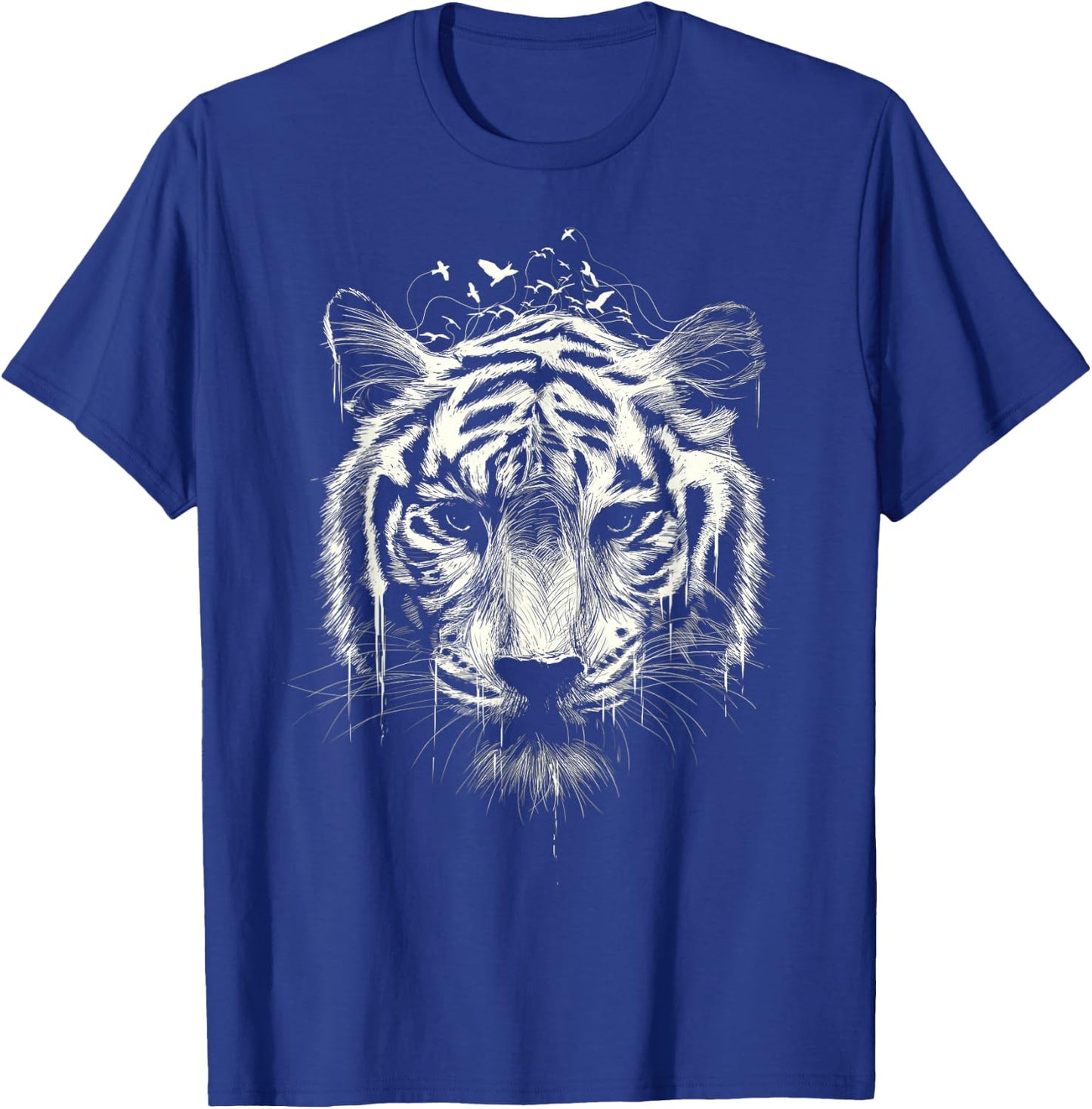 Bengal Tiger Graphic Nature Animal Wildlife Art Vintage T-Shirt - T-Shirt | Royal