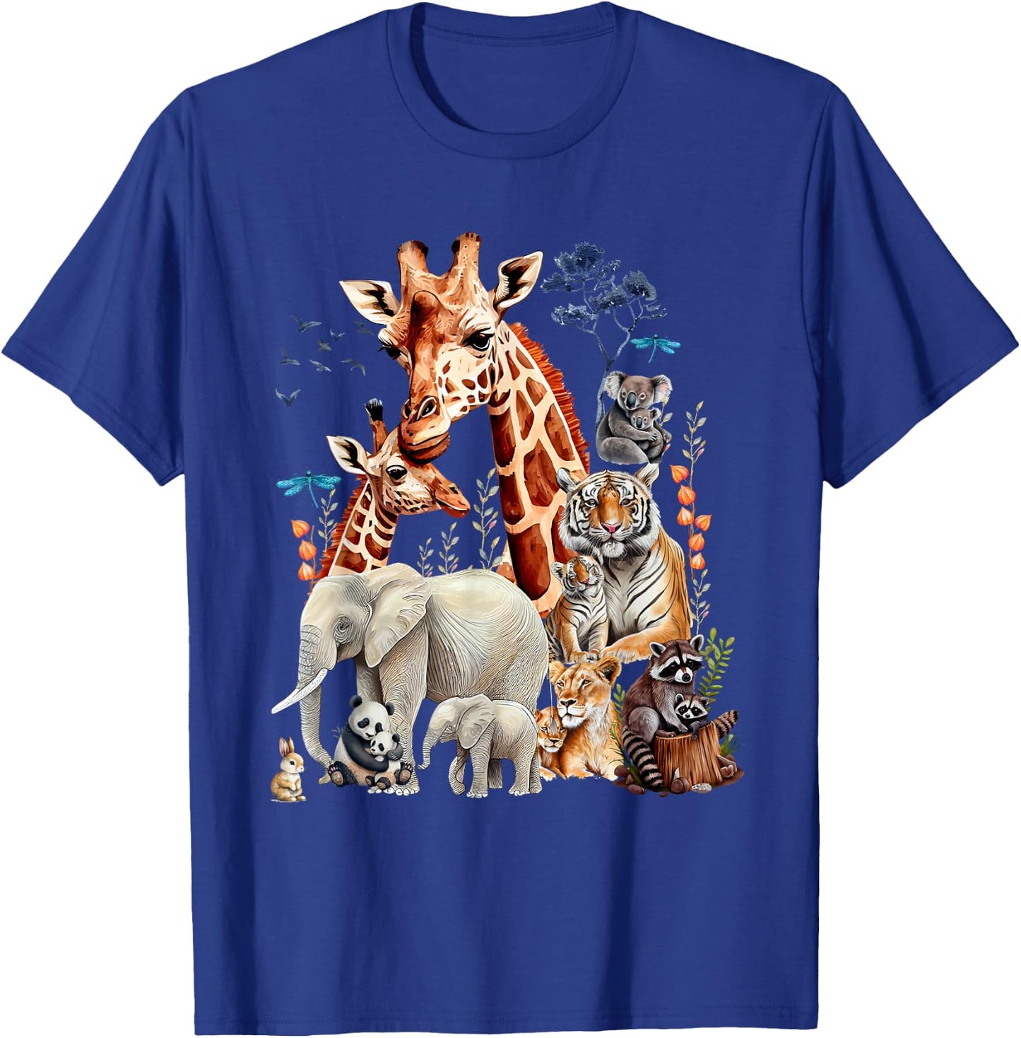 Zoo Animals Wildlife Birthday Party Animal Safari Jungle T-Shirt - T-Shirt | Royal