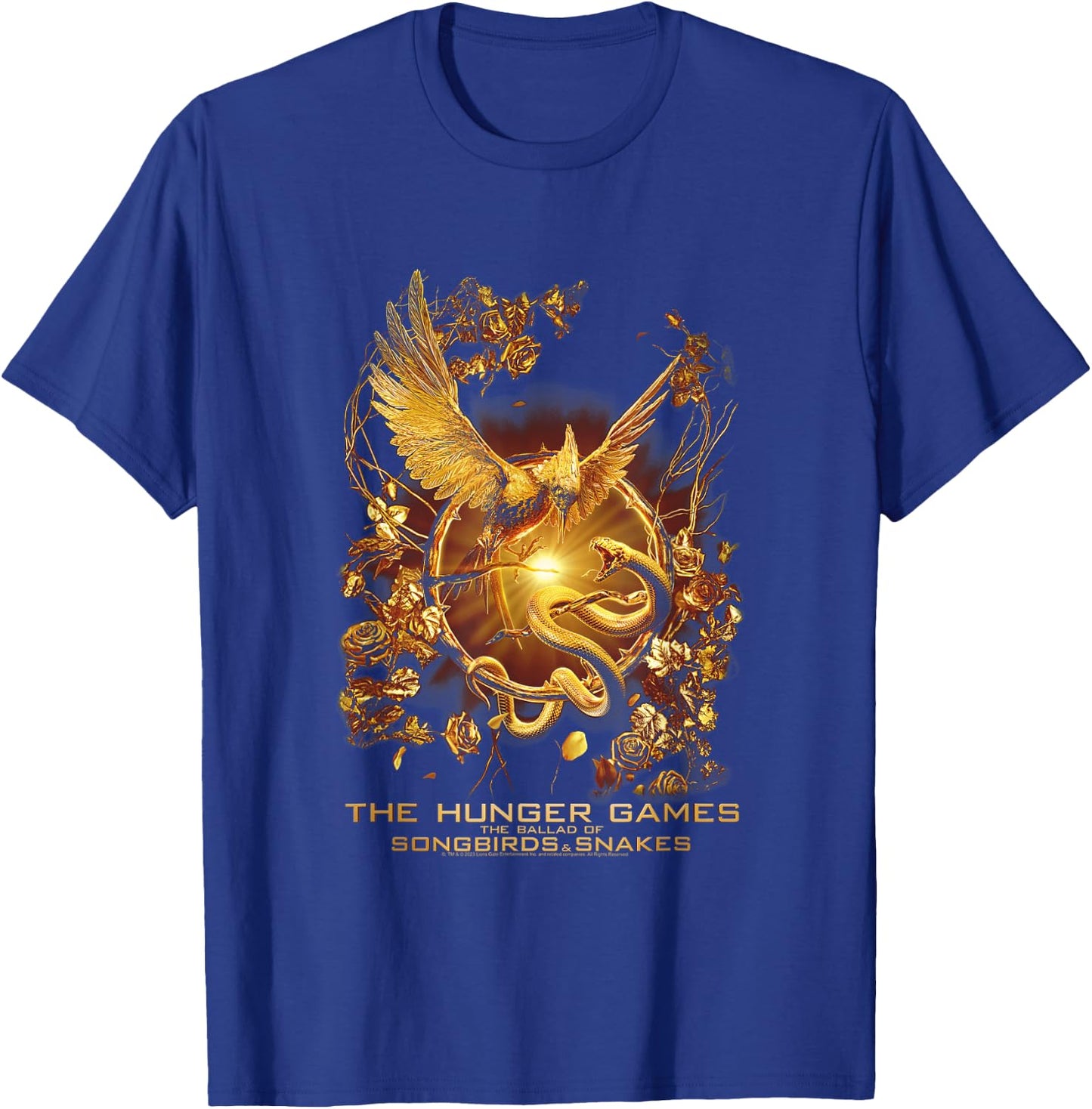 Hunger Games The Ballad of Songbirds and Snakes Movie Poster T-Shirt - T-Shirt | Royal