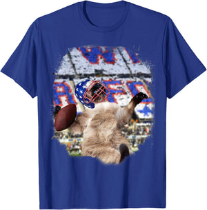 Siamese Cat Playing Football T-Shirt - T-Shirt | Royal