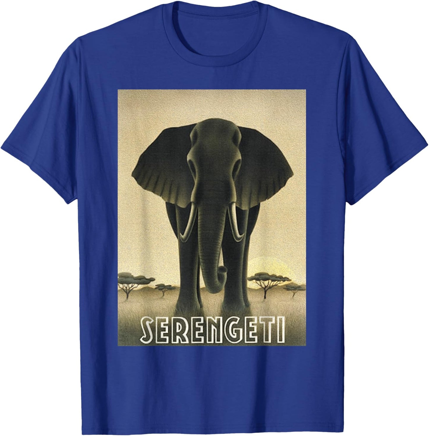 Africa Serengeti Tanzania Majestic African Elephant T-Shirt - T-Shirt | Royal