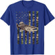Northern Pike with Camo American Flag, Northern Pike T-Shirt - T-Shirt | Royal