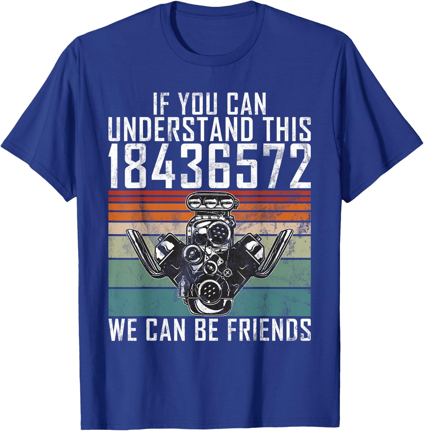 Funny Muscle Car T-Shirt - T-Shirt | Royal