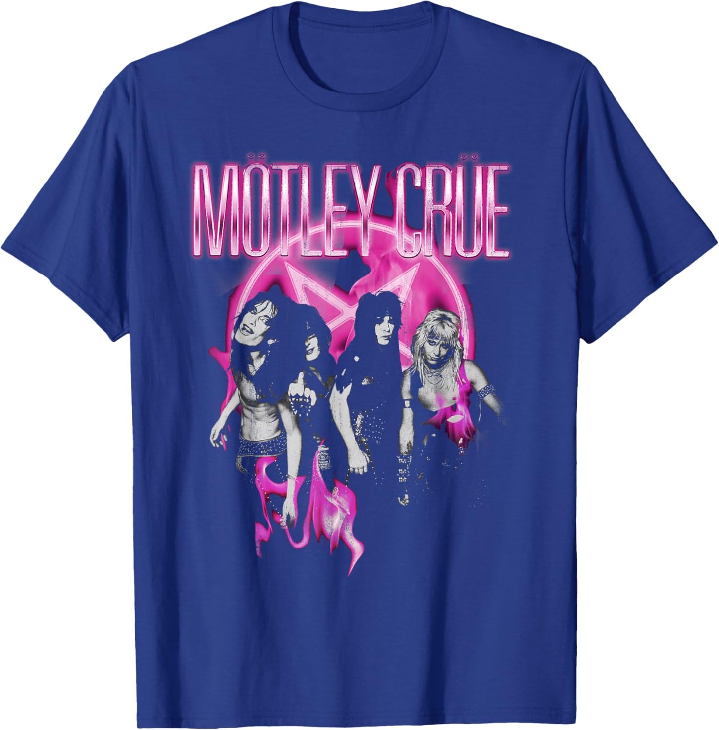 Mötley Crüe – Shout Neon Pink T-Shirt - T-Shirt | Royal