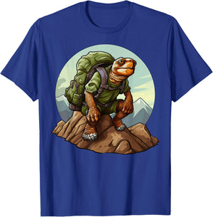 Tortoise Mountaineering / Hiking Turtles T-Shirt - T-Shirt | Royal