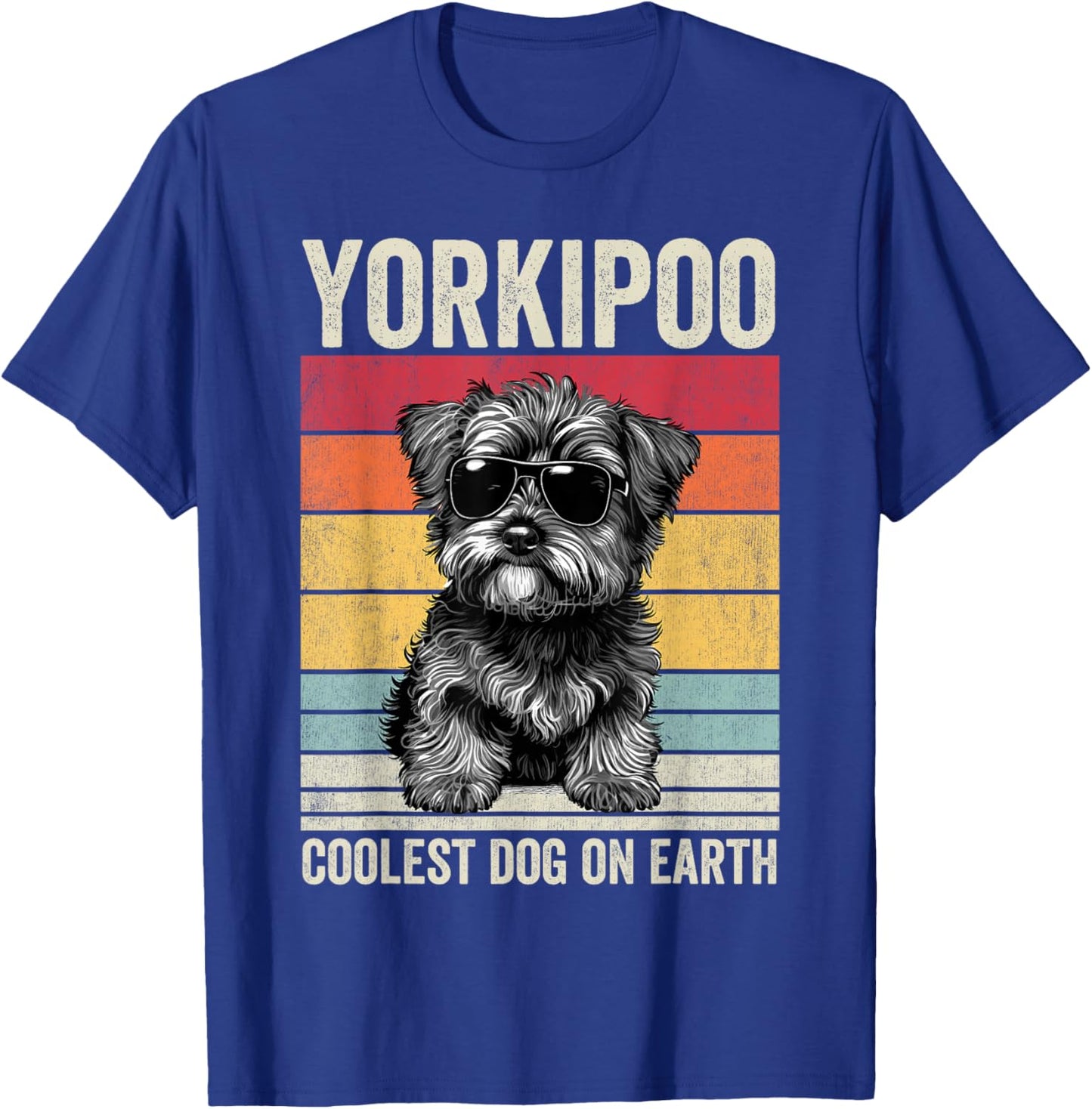 Yorkipoo Coolest Dog On Earth, Vintage Yorkipoo T-Shirt - T-Shirt | Royal
