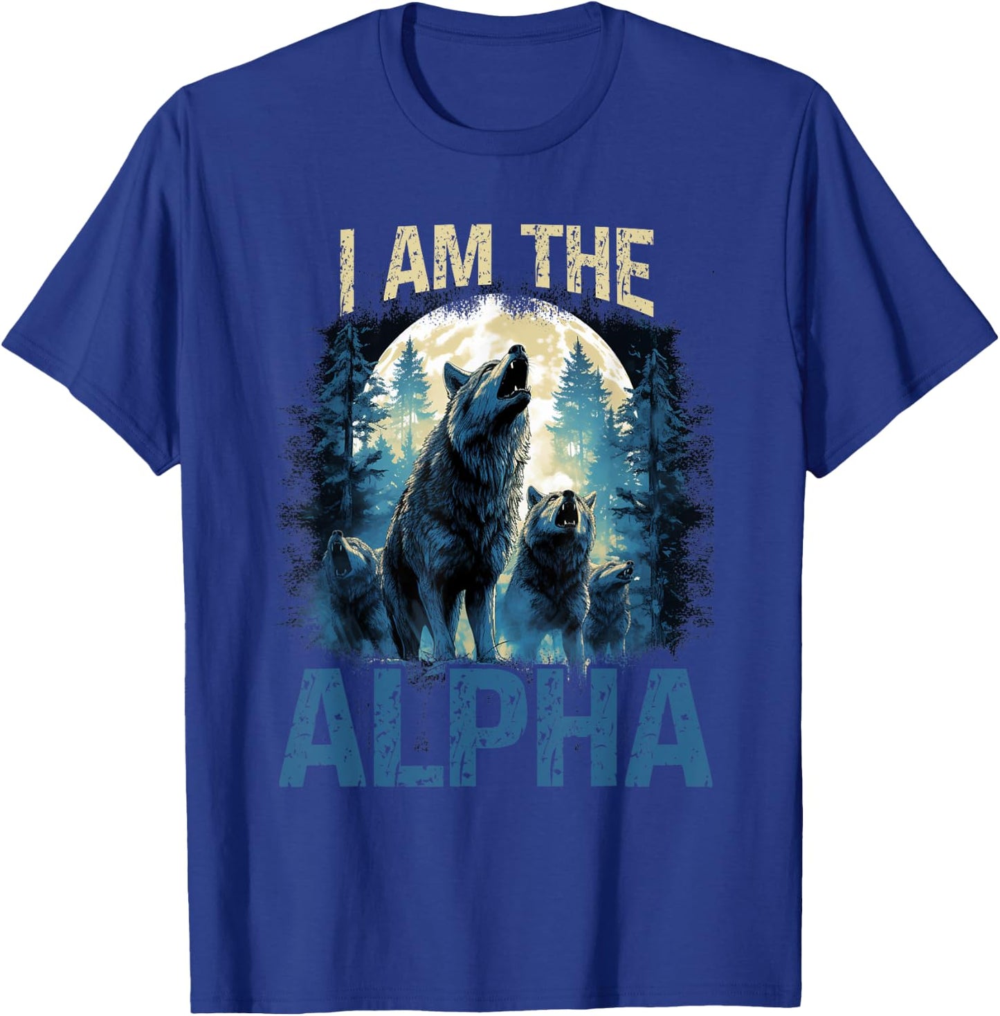 Men's I Am The Alpha T-Shirt - T-Shirt | Royal
