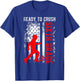 Ready To Crush Sixth Grade Soccer USA Flag Back To School T-Shirt - T-Shirt | Royal