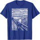 The Scream Famous Art by Munch Artist Painting Vintage T-Shirt - T-Shirt | Royal