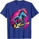 Punk Rock Guitar Horse Guitarist T-Shirt - T-Shirt | Royal