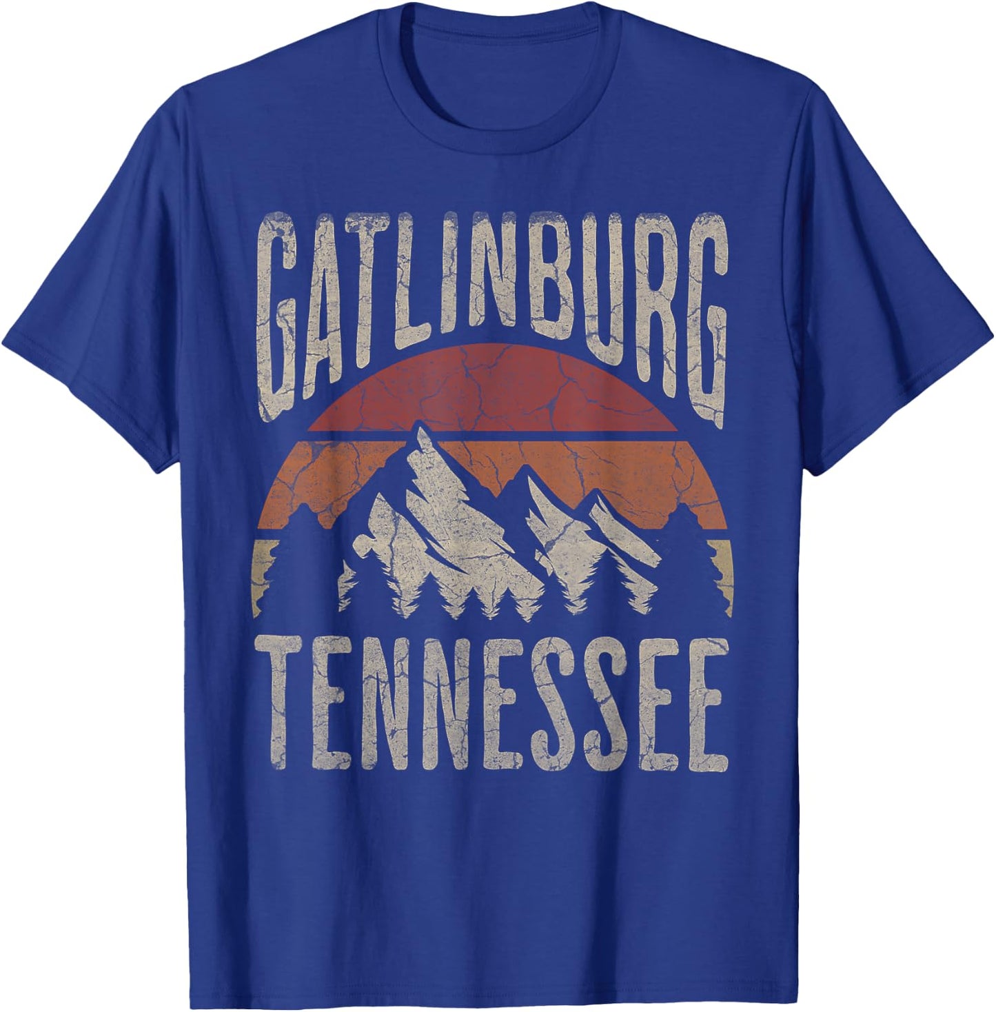 Gatlinburg Tennessee Hiking Outdoors T-Shirt - T-Shirt | Royal