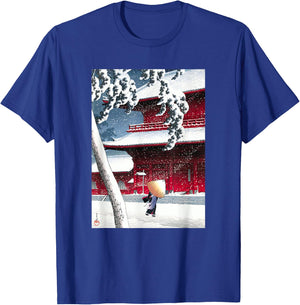 Zojo Shrine in Shiba by Hasui Kawase Shin-hanga Ukiyo-e T-Shirt - T-Shirt | Royal