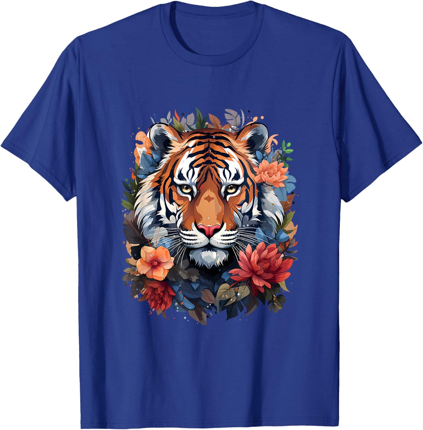 Tiger Flower T-Shirt - T-Shirt | Royal