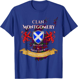 Montgomery Scottish Family Clan Middle Ages Mischief T-Shirt - T-Shirt | Royal