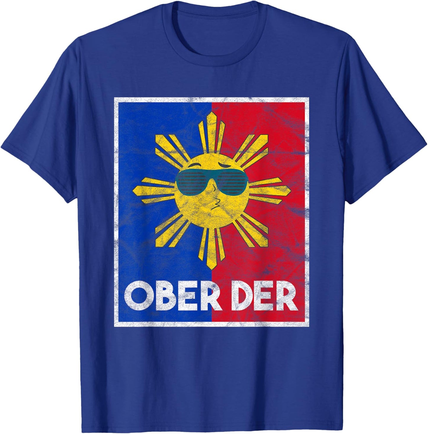 Philippines Filipina Pride Filipino Flag Ober Der Sun T-Shirt - T-Shirt | Royal