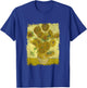Sunflowers by Vincent Van Gogh Famous Painting T-Shirt - T-Shirt | Royal