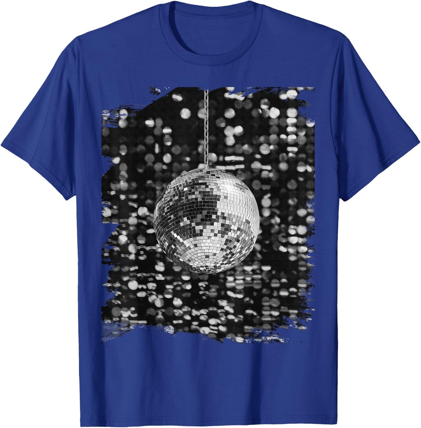 Black and White Disco Ball Club Retro Small T-Shirt - T-Shirt | Royal