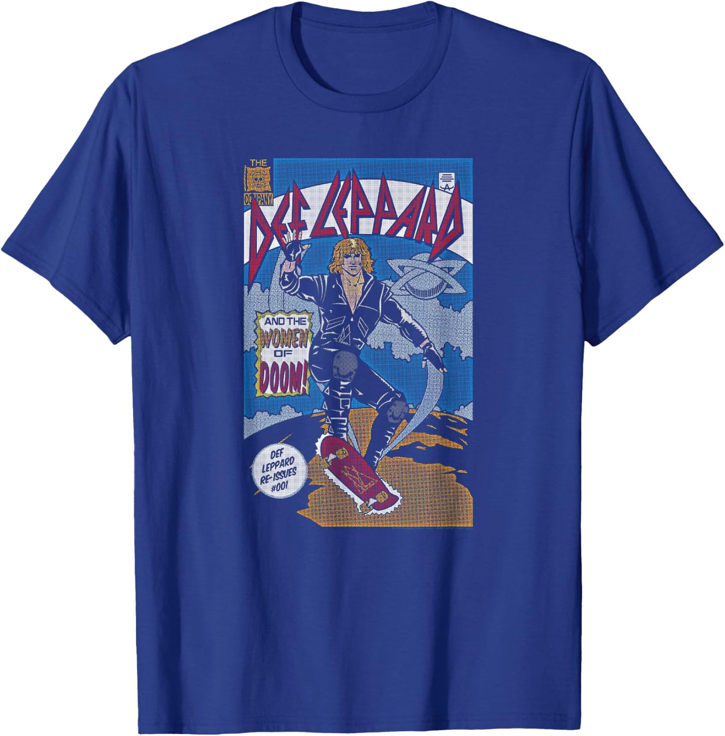 Def Leppard -Adults Comic - Black, Small T-Shirt - T-Shirt | Royal
