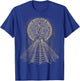 Ancient Sacred Mayan Aztec Calendar Pyramid Geometry T-Shirt - T-Shirt | Royal