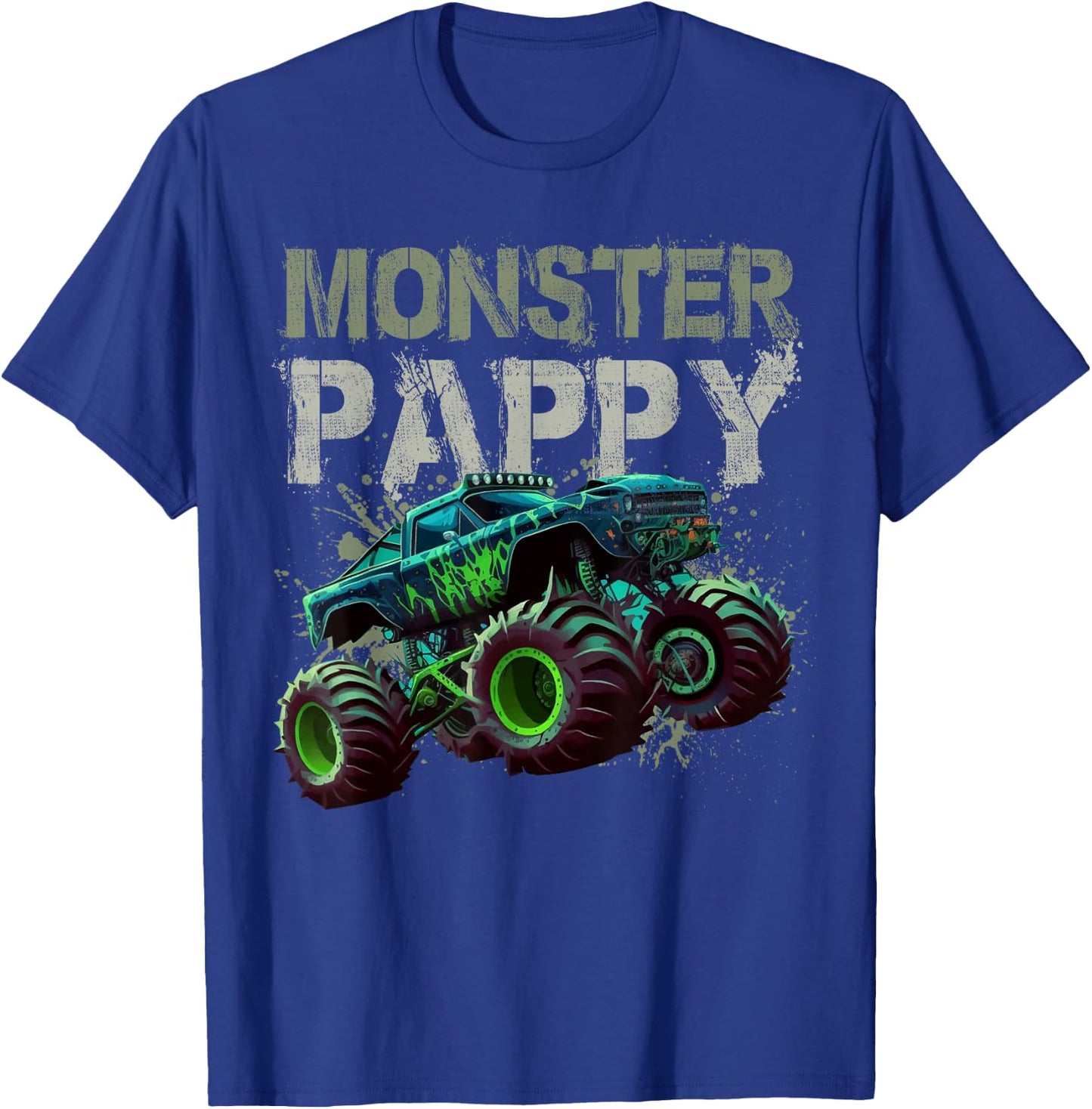 Monster Truck Pappy Family Matching Monster Truck Lovers T-Shirt - T-Shirt | Royal