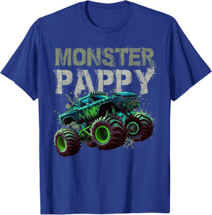 Monster Truck Pappy Family Matching Monster Truck Lovers T-Shirt - T-Shirt | Royal