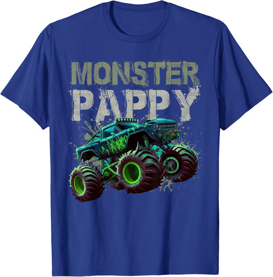 Monster Truck Pappy Family Matching Monster Truck Lovers T-Shirt - T-Shirt | Royal