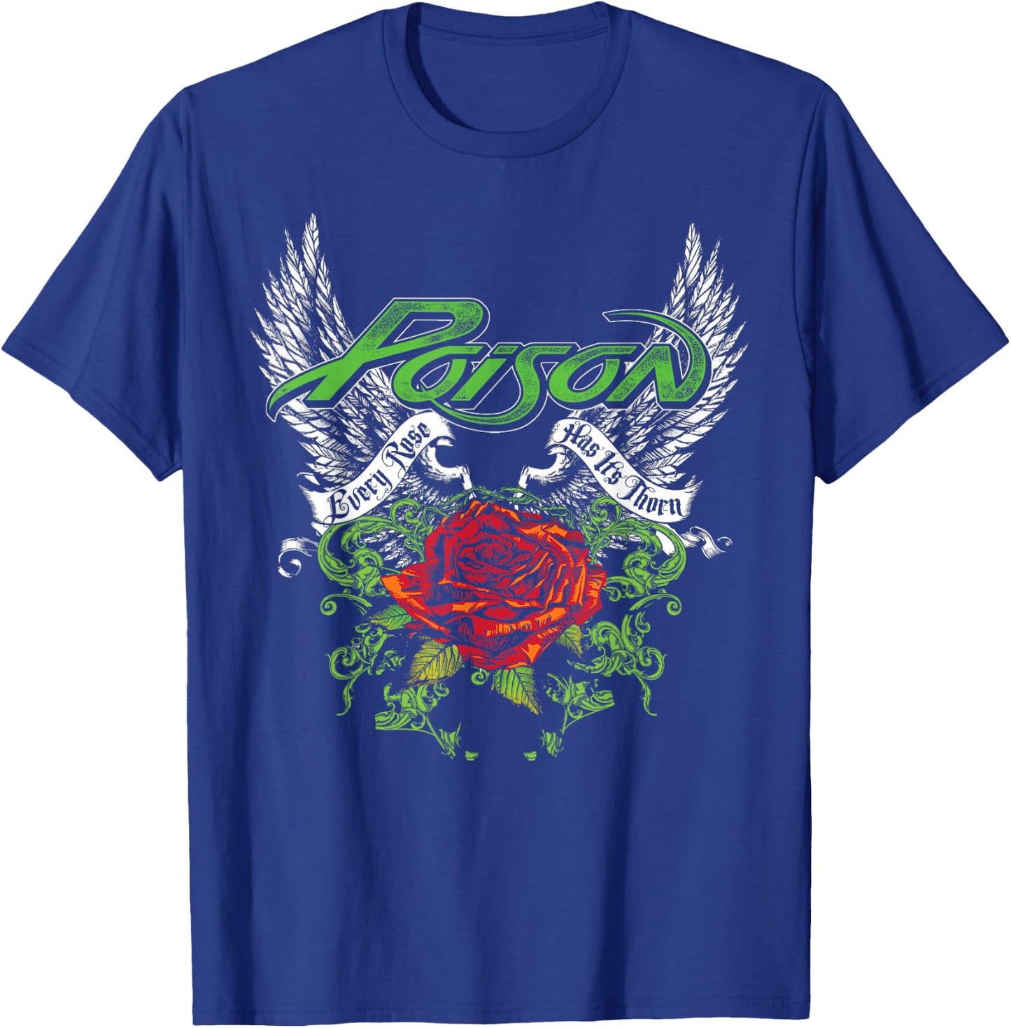 Poison - Thorns & Wings T-Shirt - T-Shirt | Royal