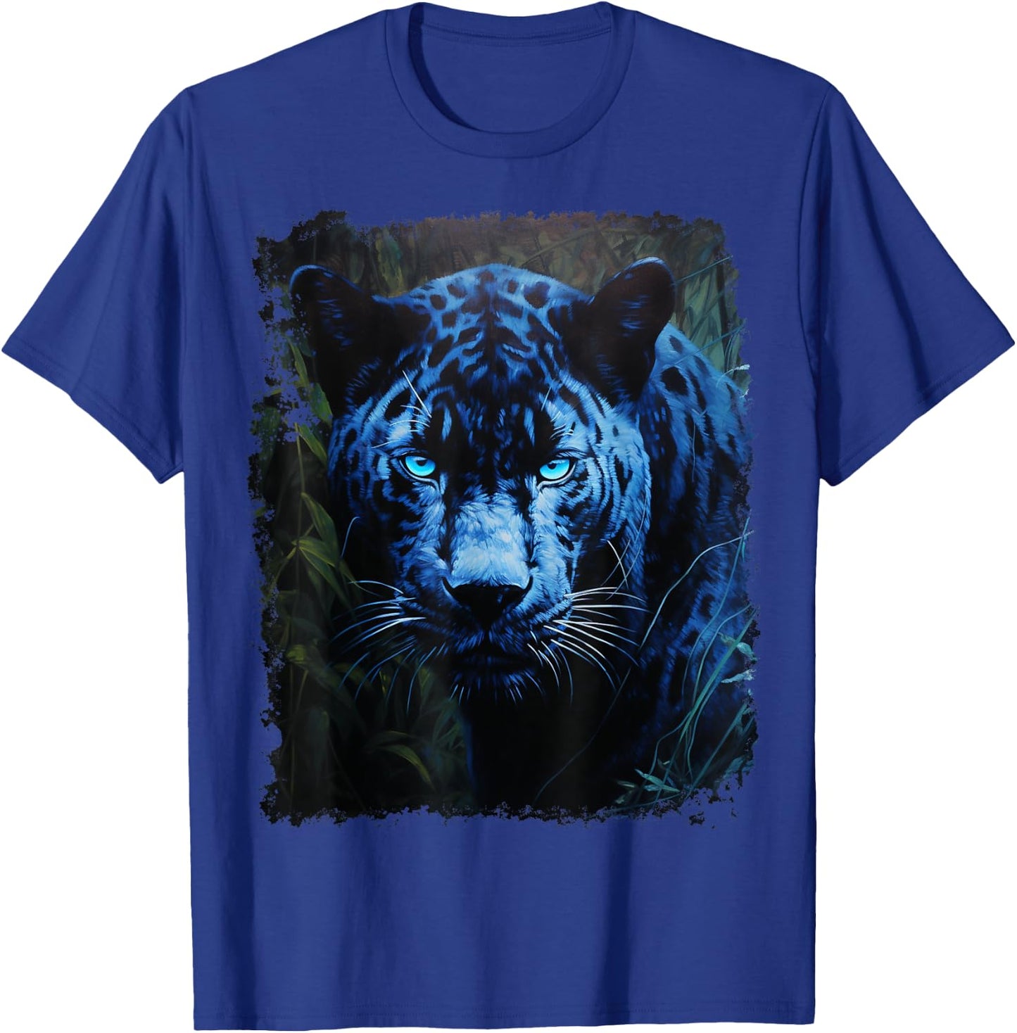 Blue Panther Black T-Shirt - T-Shirt | Royal