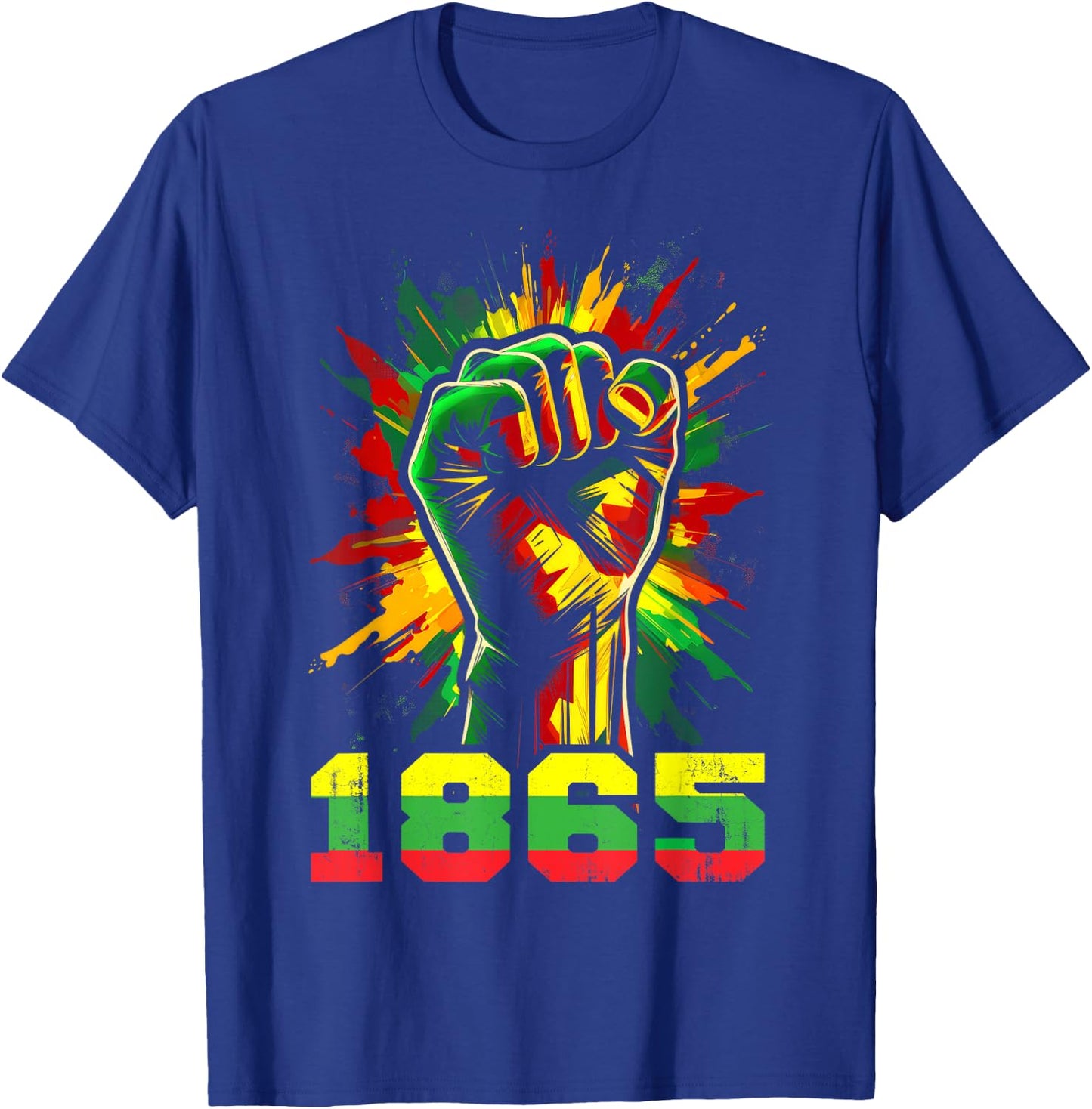 Juneteenth 1865 Black History African American Freedom T-Shirt - T-Shirt | Royal