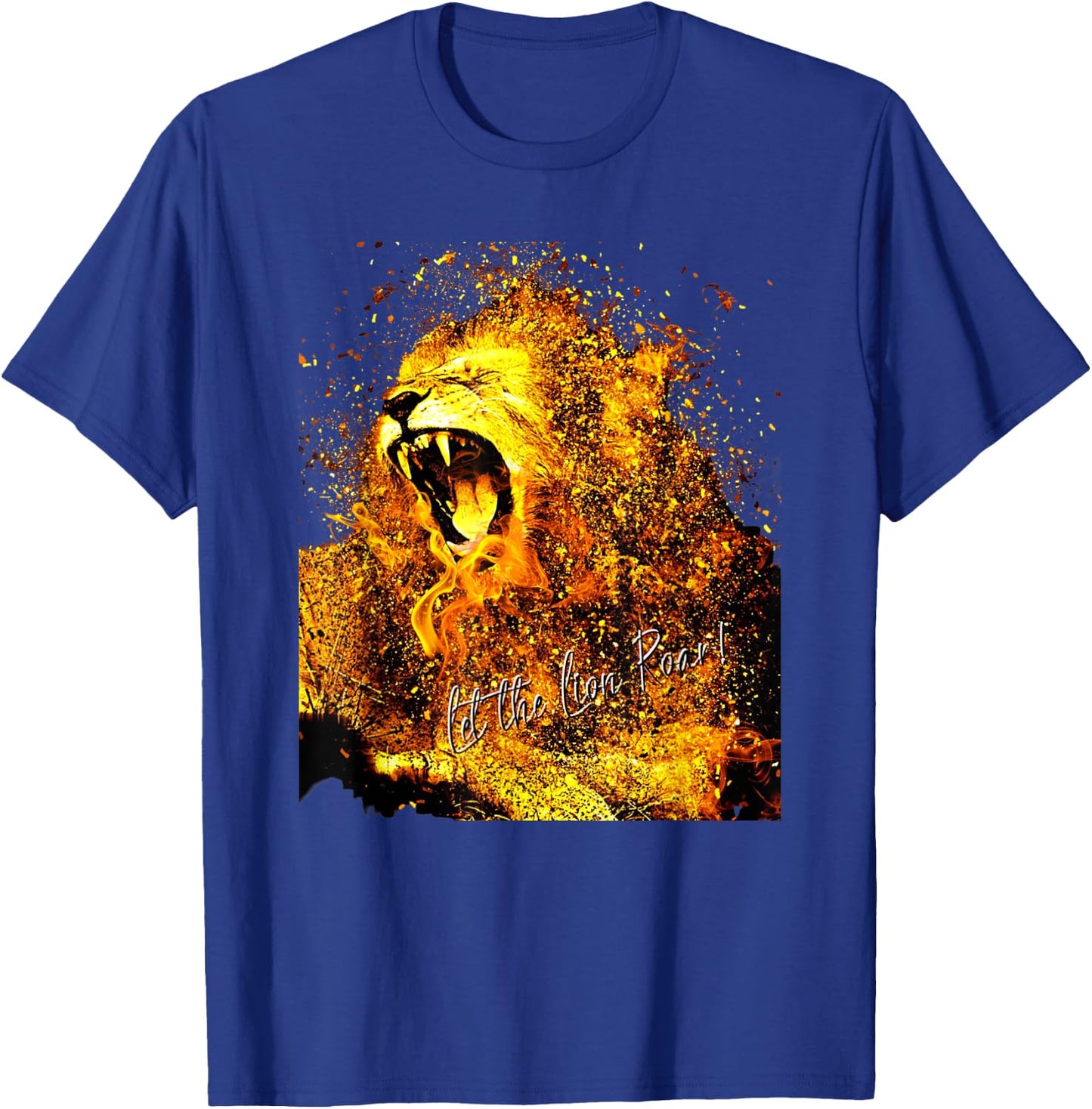 Let The Lion Roar! Christian Worship Gift T-Shirt - T-Shirt | Royal