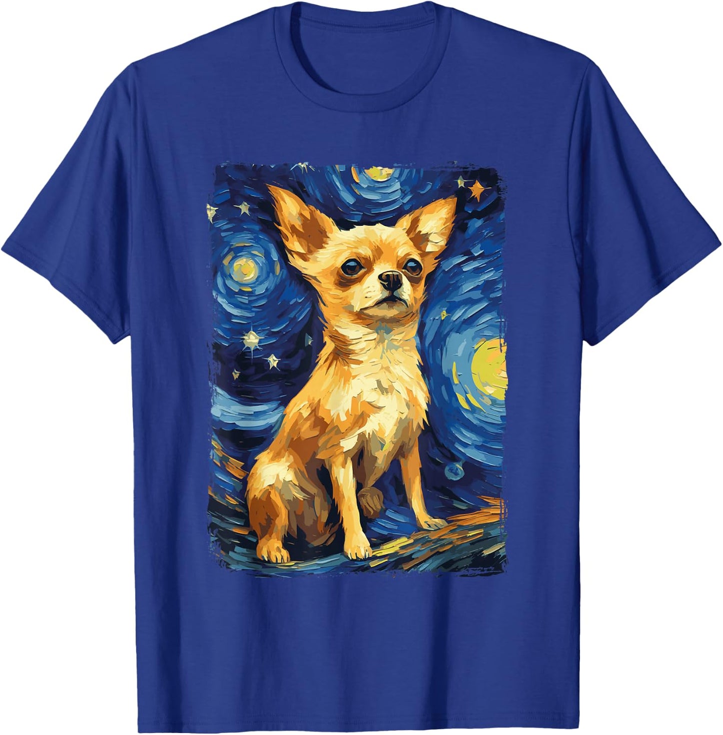Chihuahua Starry Night T-Shirt - T-Shirt | Royal