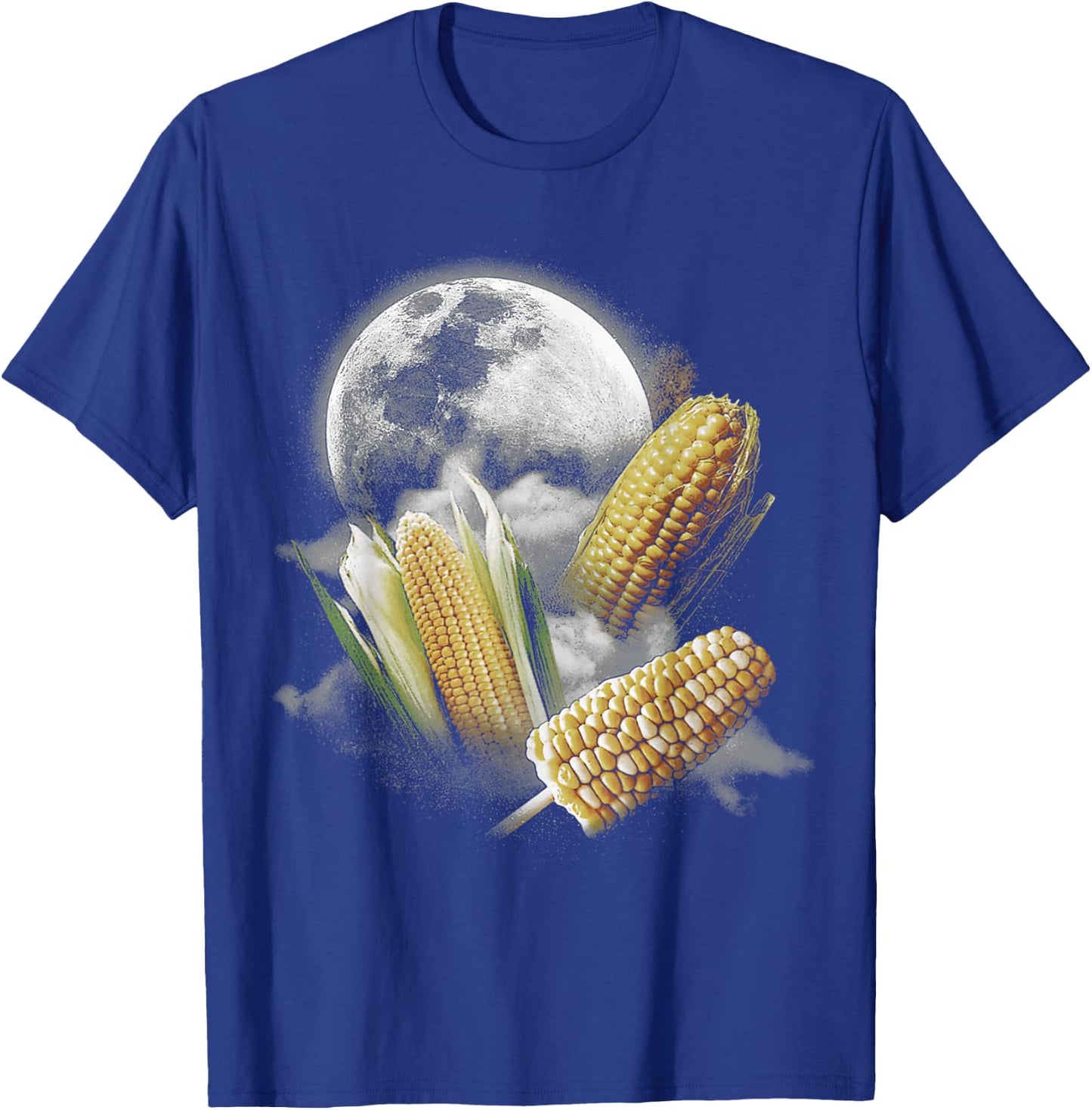 Corn At Moon 3 Wolfs Funny Wolves Parody T-Shirt - T-Shirt | Royal