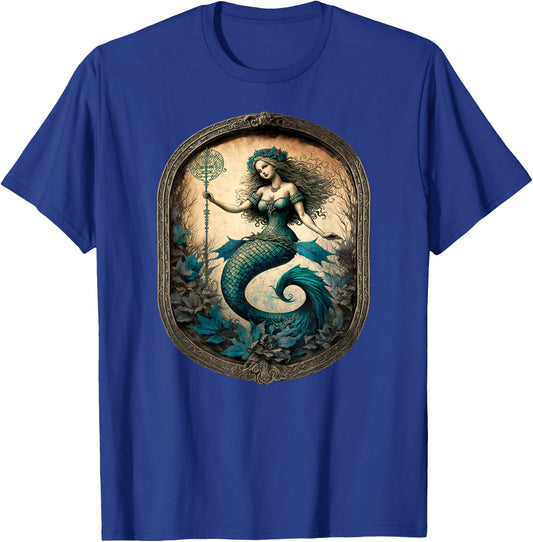 Gothic Mermaid Dark Mystical Fantasy Grunge Fairycore T-Shirt - T-Shirt | Royal