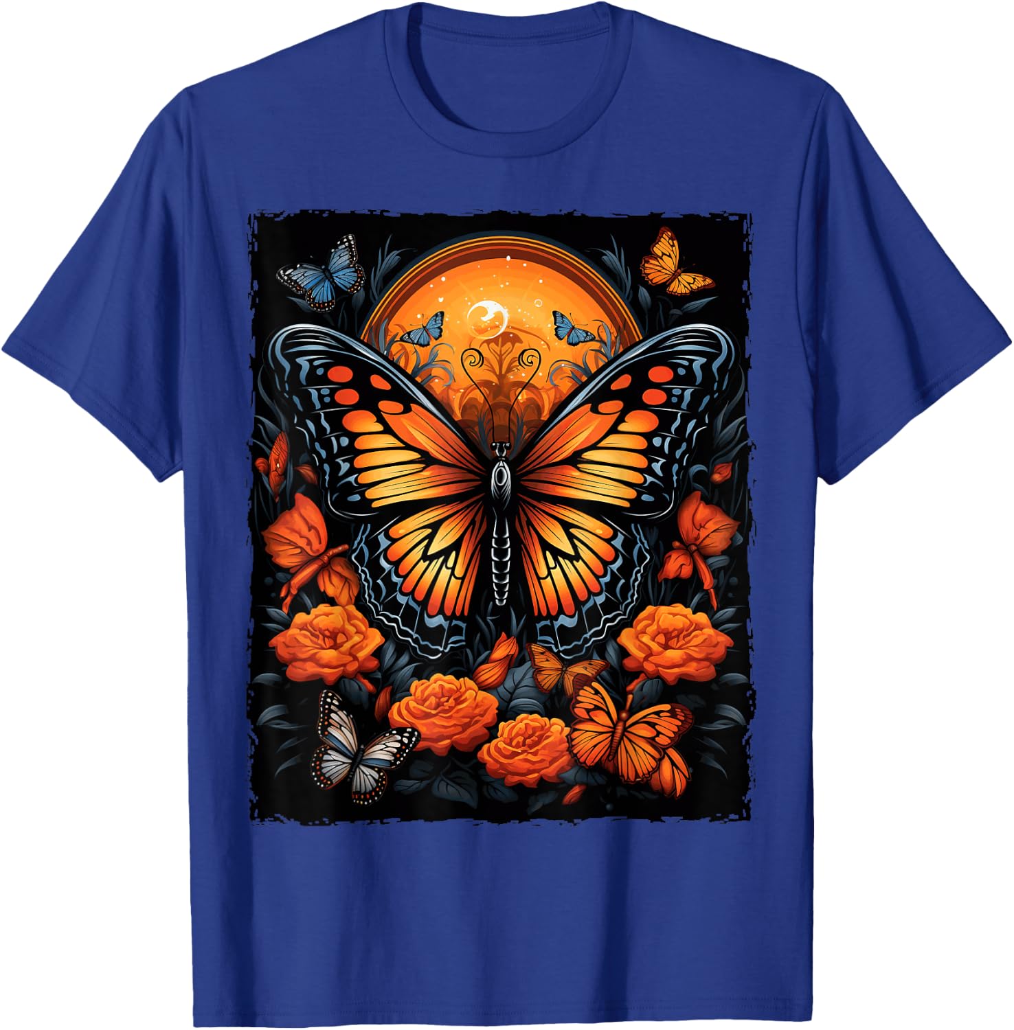Monarch Butterfly Halloween T-Shirt - T-Shirt | Royal