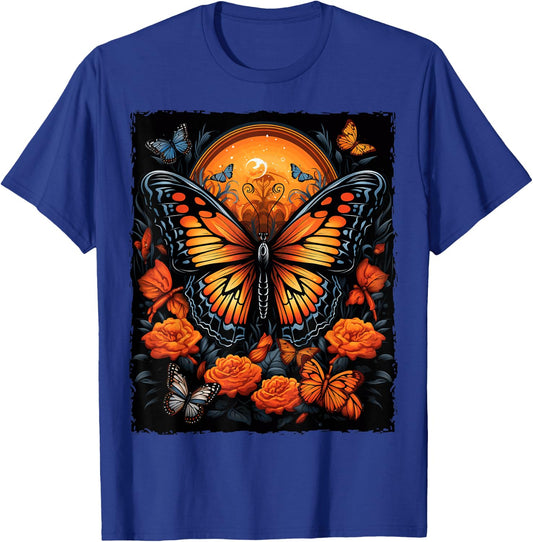 Monarch Butterfly Halloween T-Shirt - T-Shirt | Royal