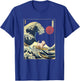 West Highland White Terrier Westie Japanese Kanagawa Wave T-Shirt - T-Shirt | Royal