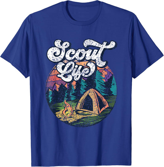 Scout Life Scouting Scouts Outdoor Hiking T-Shirt - T-Shirt | Royal