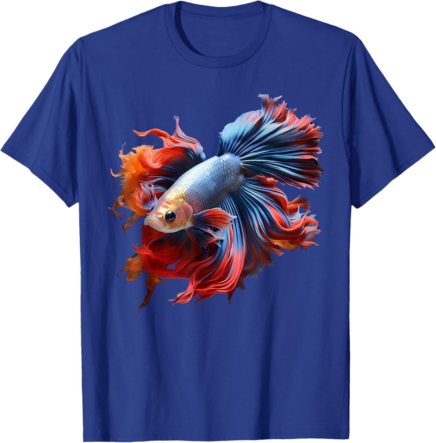 Colorful Fish Make Life Betta Fighting Fish Nano Aquarium T-Shirt - T-Shirt | Royal